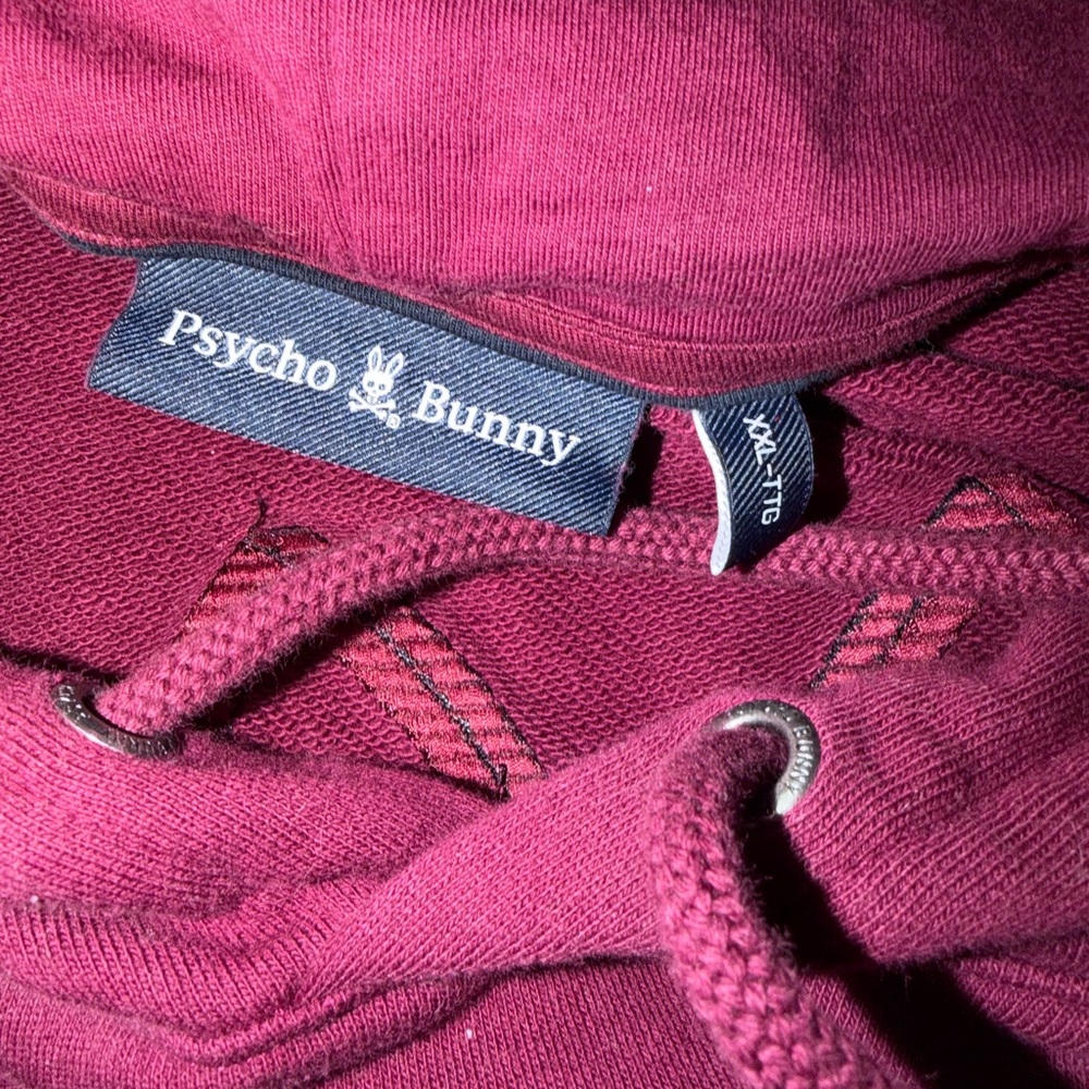 Psycho Bunny Burgundy Hoodie - Picture 3 of 4